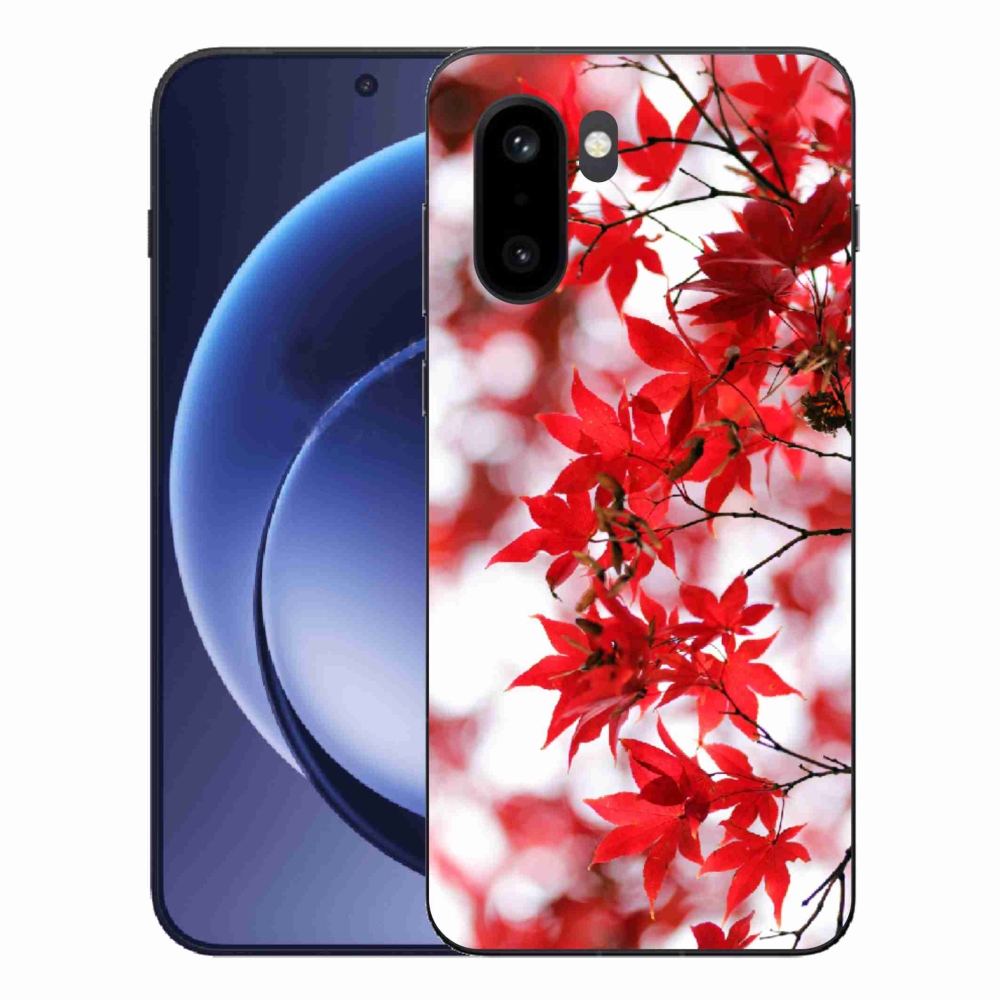 Gélový kryt mmCase na One Plus 15R - červené listy
