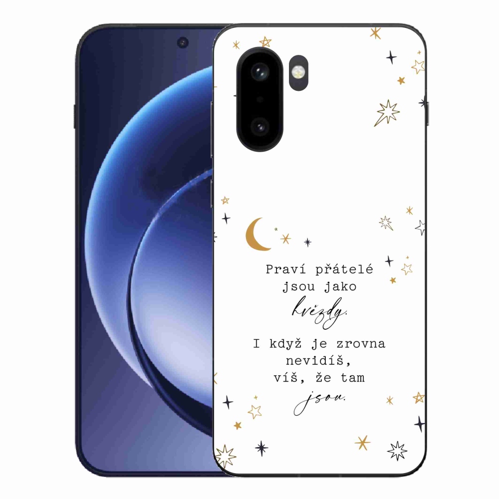 Gélový kryt mmCase na One Plus 15R - citát 6 biele pozadie