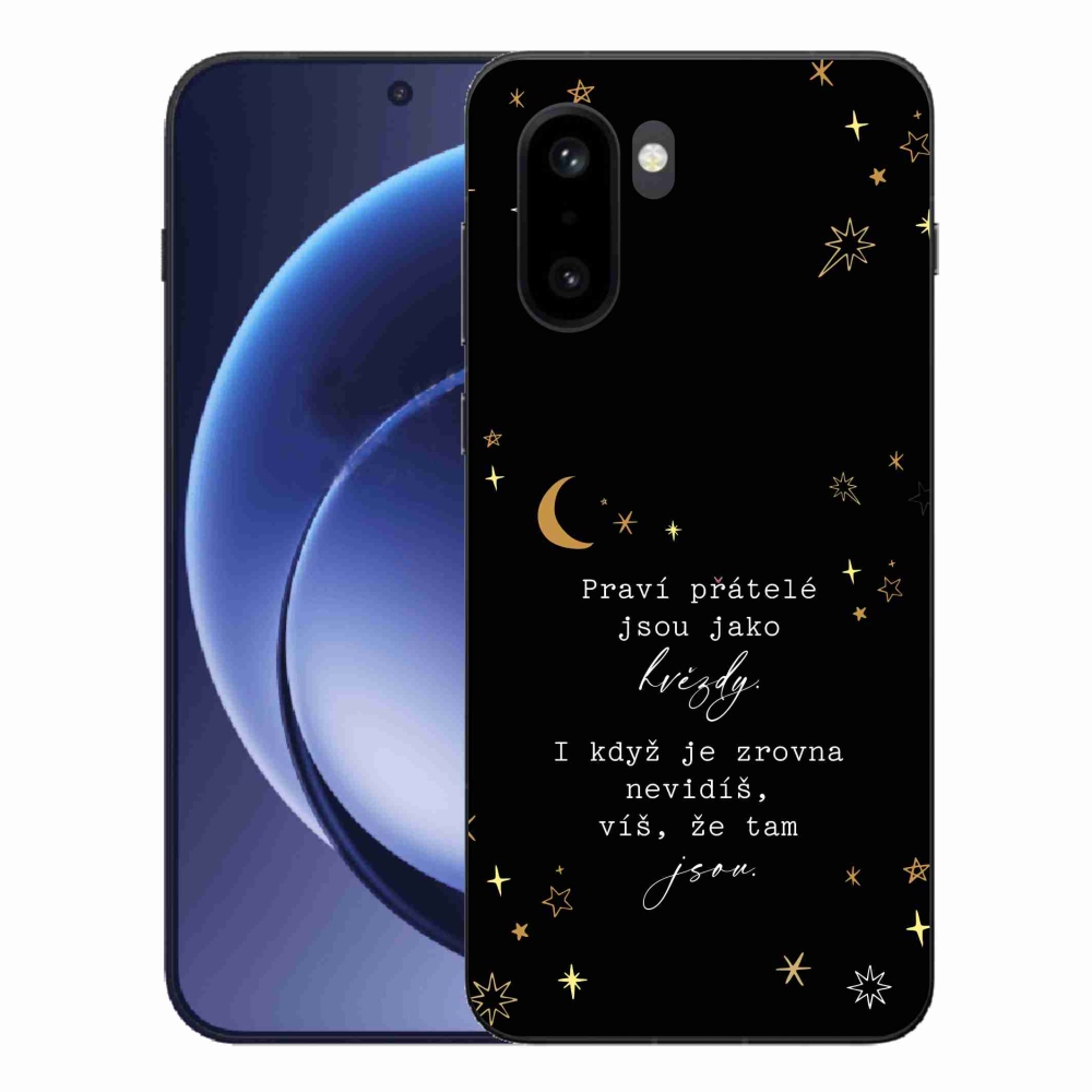 Gélový kryt mmCase na One Plus 15R - citát 6 čierne pozadie