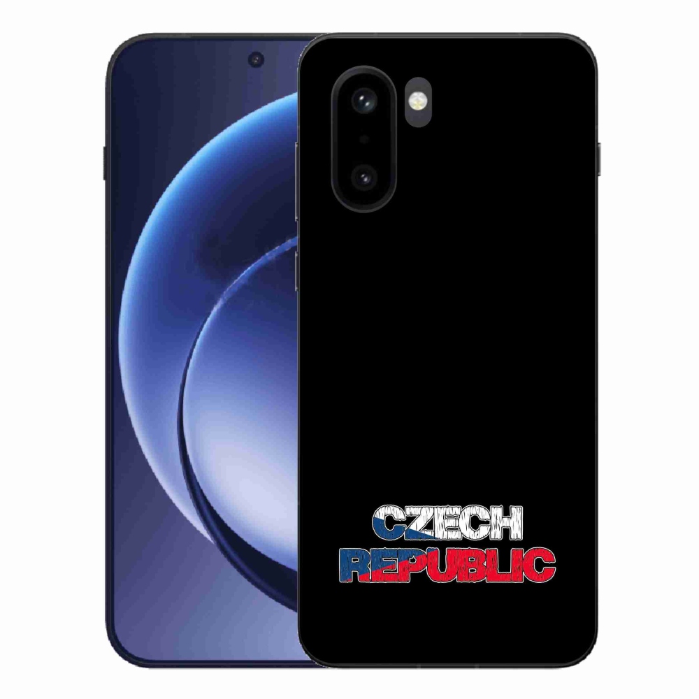 Gélový kryt mmCase na One Plus 15R - Slovak Republic čierne pozadie