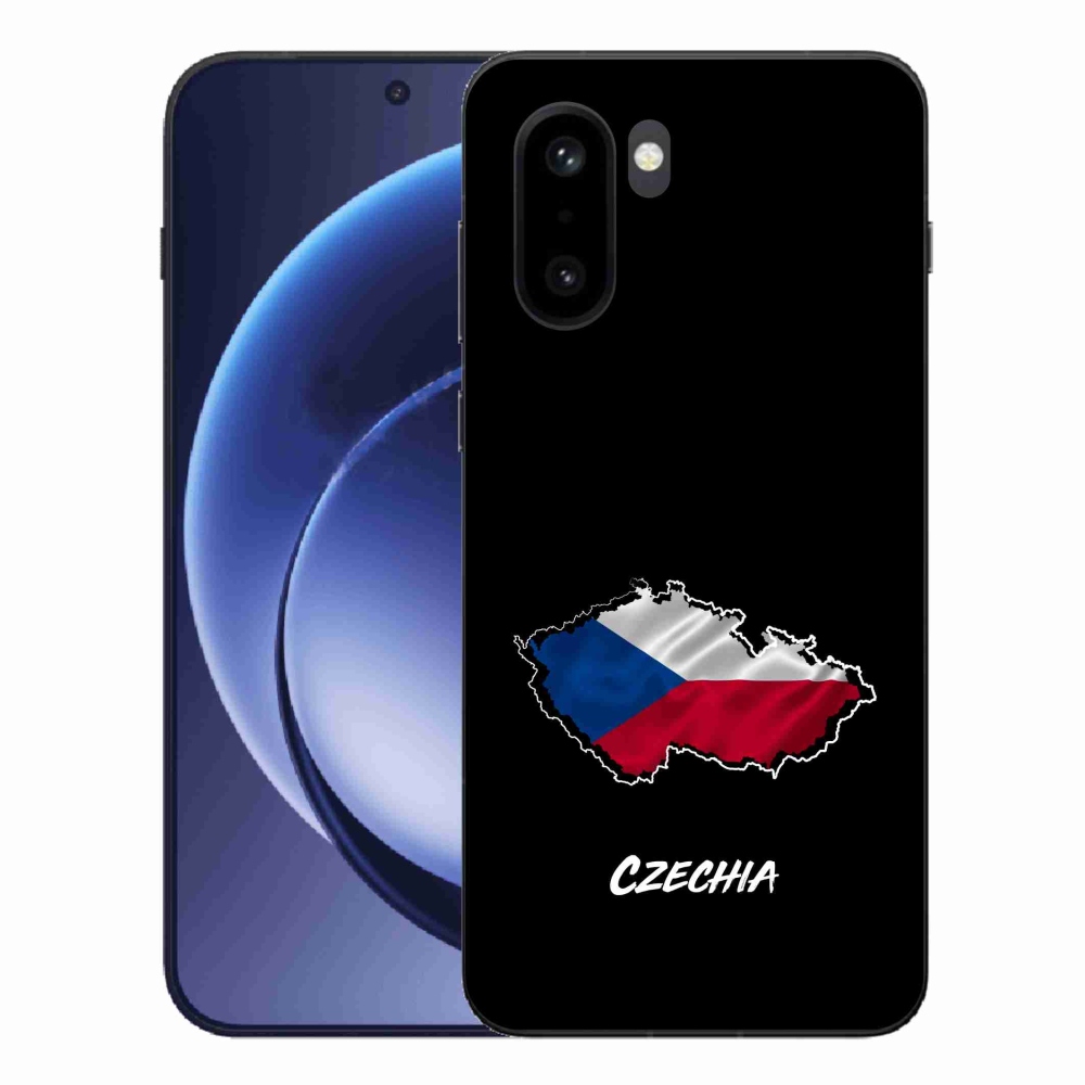 Gélový kryt mmCase na One Plus 15R - Slovakia čierne pozadie