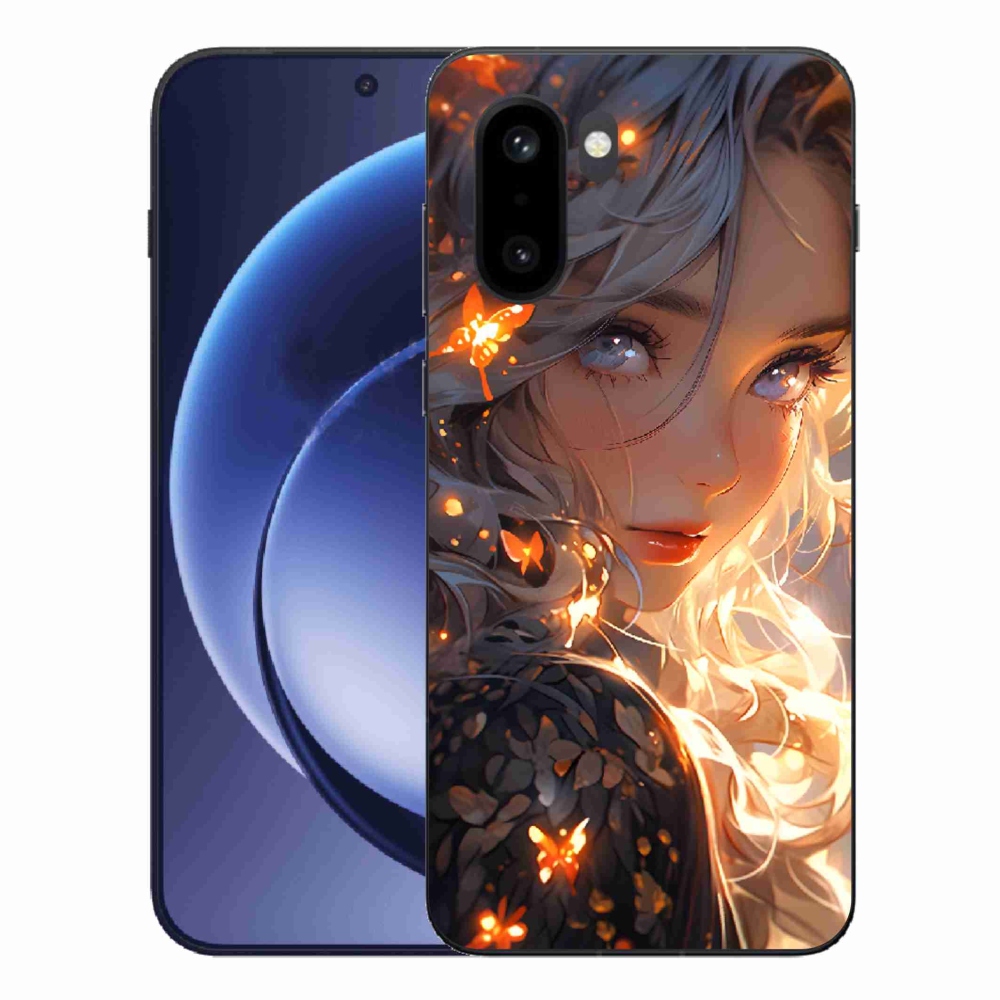Gélový kryt mmCase na One Plus 15R - dievča a motýle