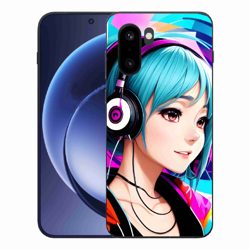 Gélový kryt mmCase na One Plus 15R - dievča so slúchadlami