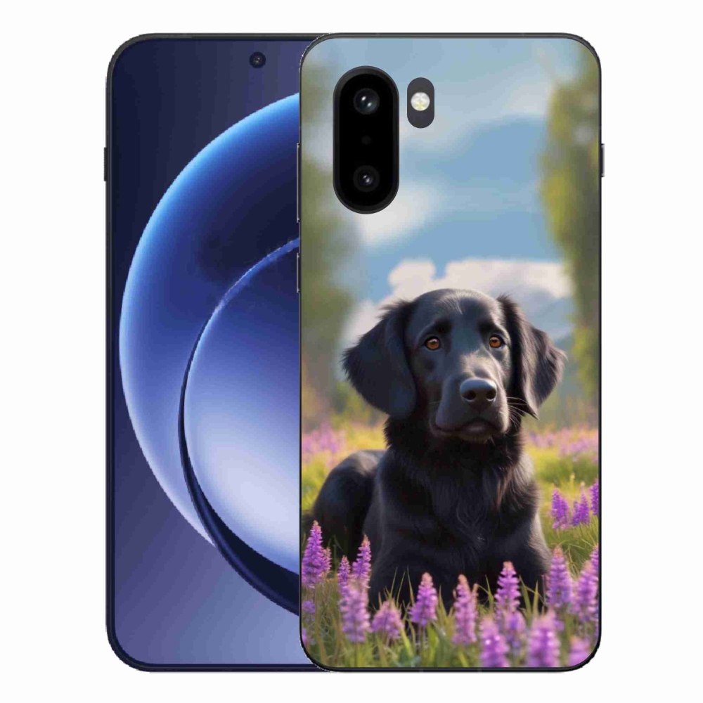 Gélový kryt mmCase na One Plus 15R - elegantný čierny retriever