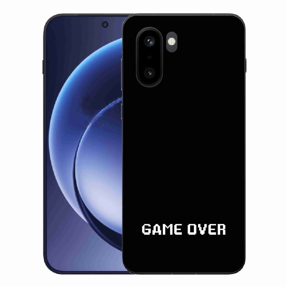 Gélový kryt mmCase na One Plus 15R - game over čierne pozadie