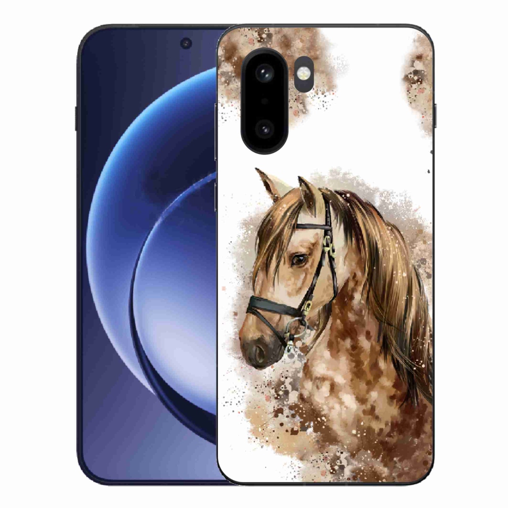 Gélový kryt mmCase na One Plus 15R - hnedý kreslený kôň