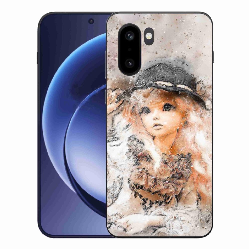 Gélový kryt mmCase na One Plus 15R - dievčatko s klobúkom