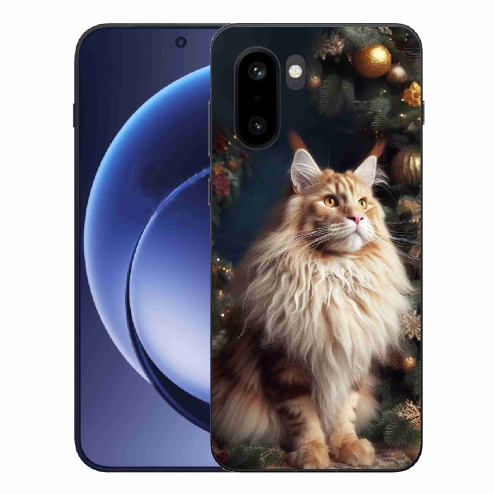 Gélový kryt mmCase na One Plus 15R - mačka pri stromčeku