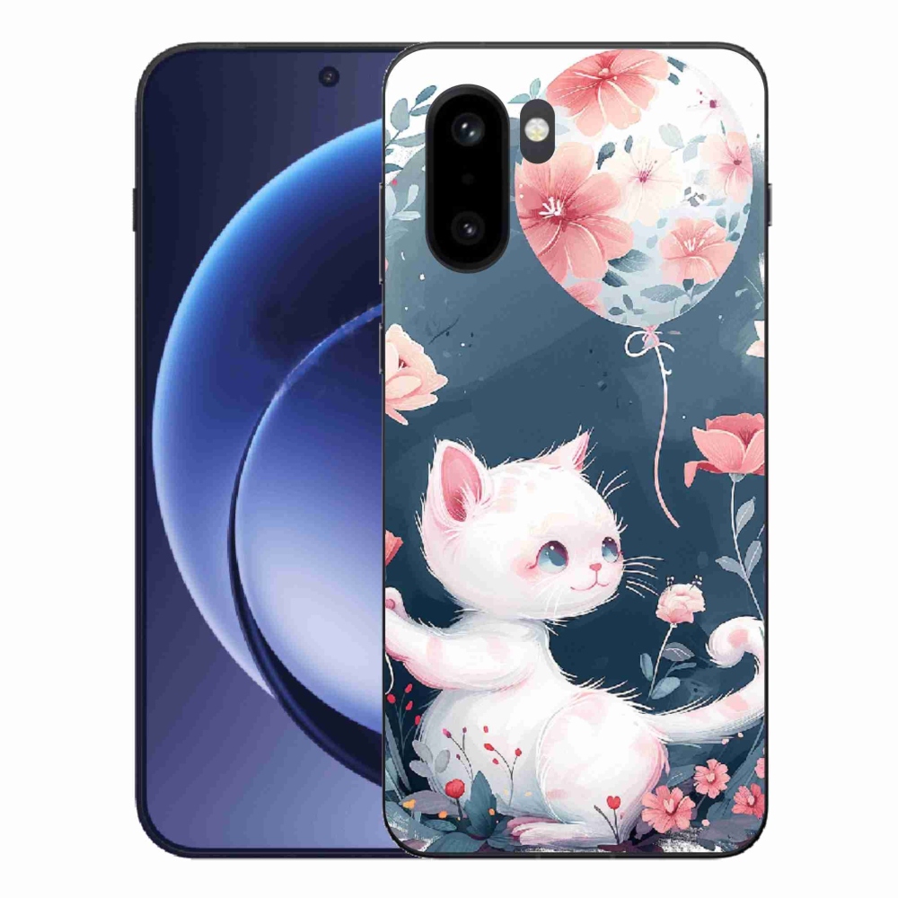 Gélový kryt mmCase na One Plus 15R - mačiatko s balónikom