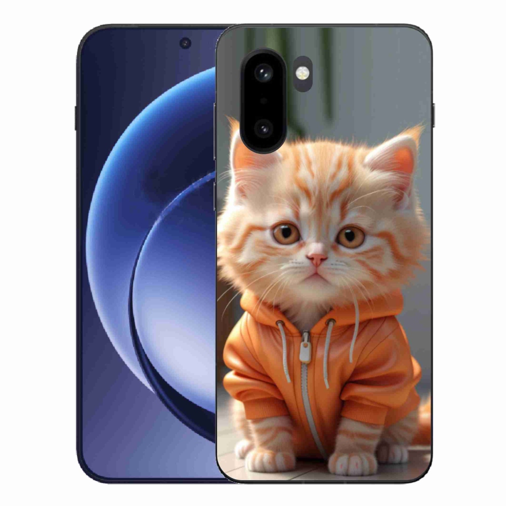Gélový kryt mmCase na One Plus 15R - mačiatko v mikine