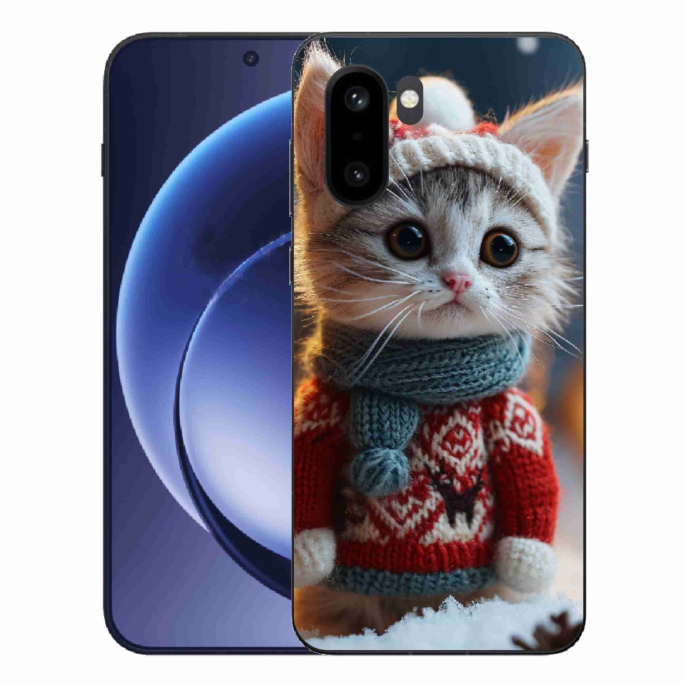 Gélový kryt mmCase na One Plus 15R - mačiatko vo svetri