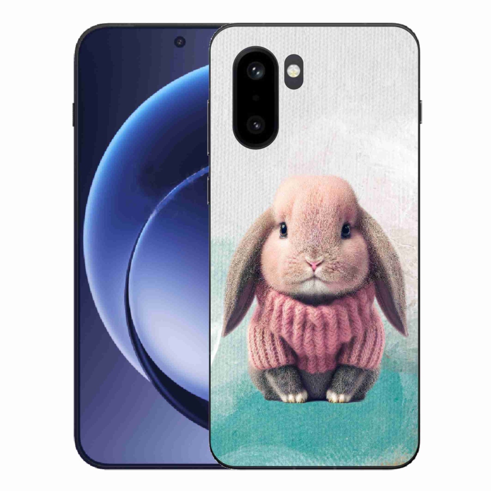 Gélový kryt mmCase na One Plus 15R - zajačik vo svetri