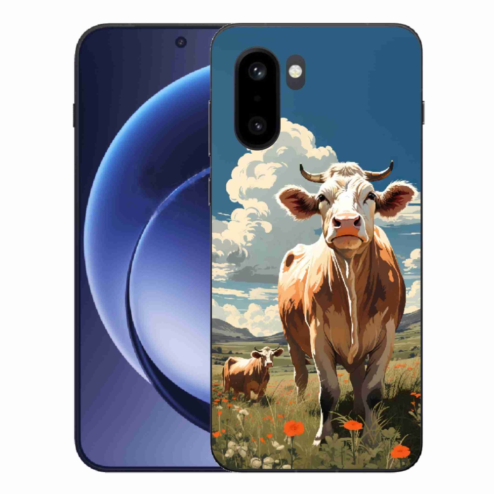 Gélový kryt mmCase na One Plus 15R - kravy na lúke