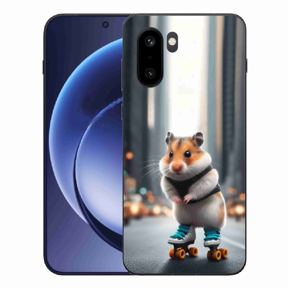Gélový kryt mmCase na One Plus 15R - škrečok na korčuliach
