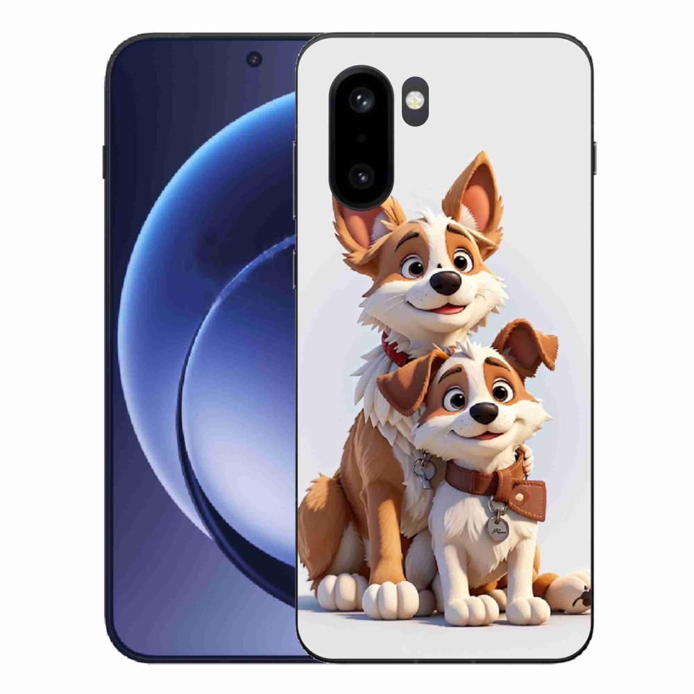 Gélový kryt mmCase na One Plus 15R - kreslenie psy