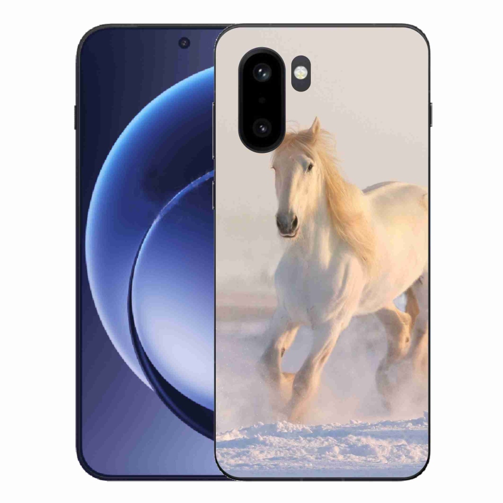 Gélový kryt mmCase na One Plus 15R - kôň v snehu