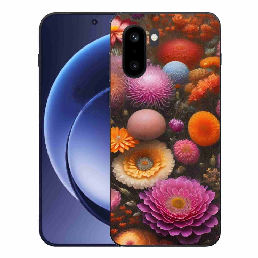 Gélový kryt mmCase na One Plus 15R - kvetinová kompozícia