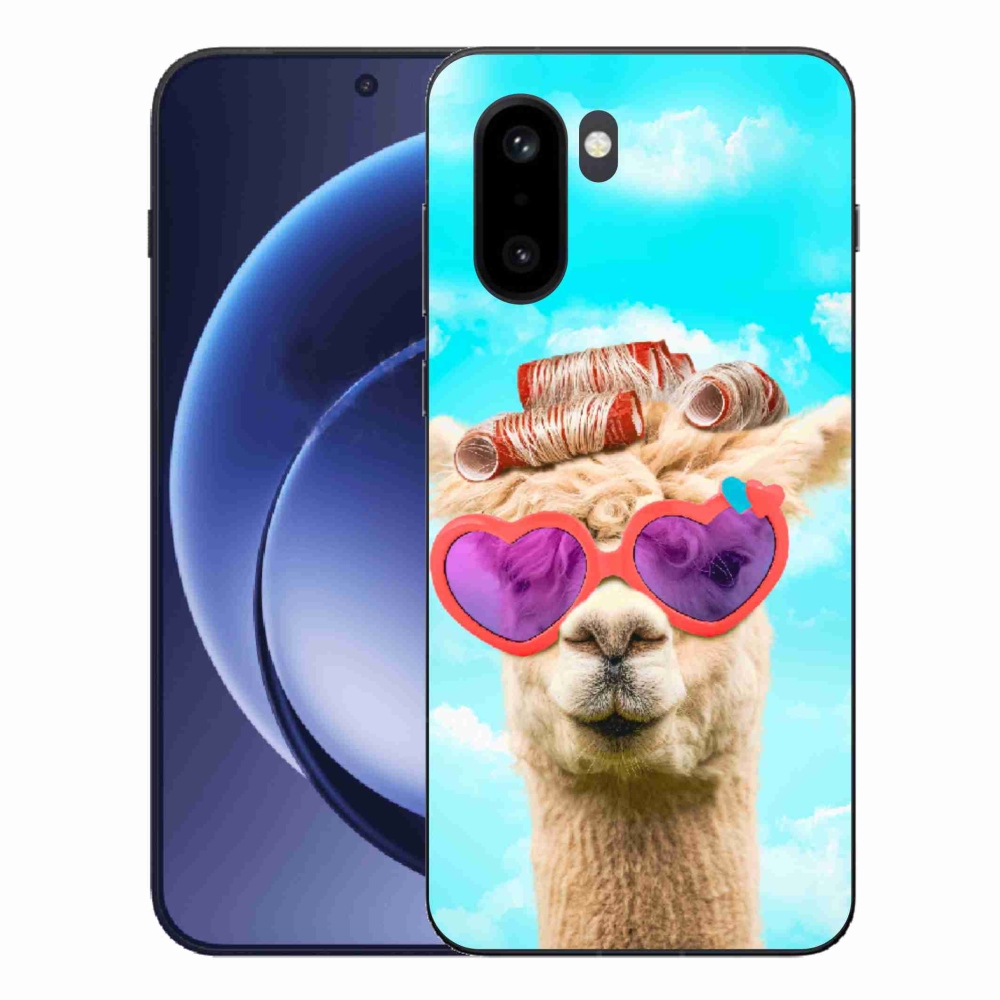 Gélový kryt mmCase na One Plus 15R - lama s okuliarmi