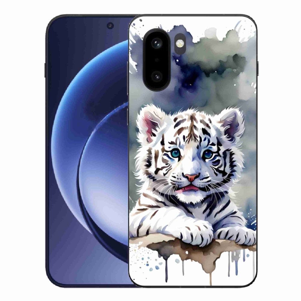 Gélový kryt mmCase na One Plus 15R - mláďa bieleho tigra