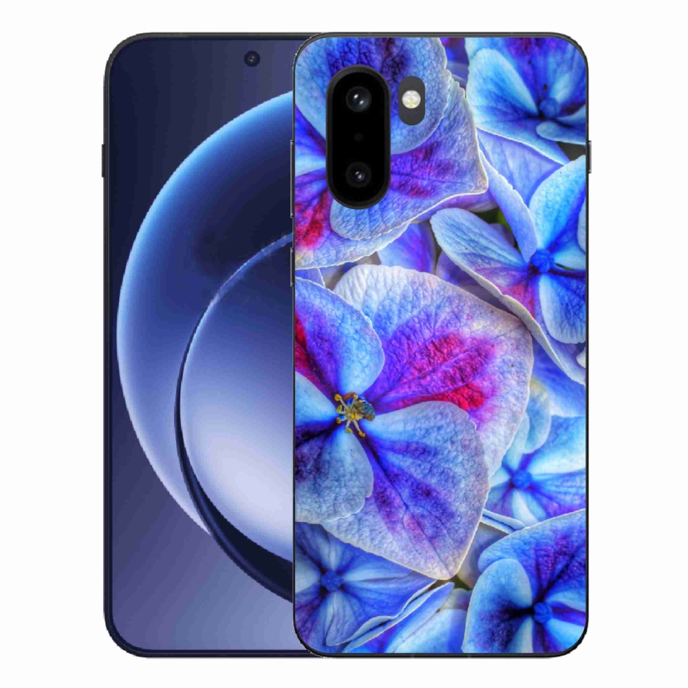 Gélový kryt mmCase na One Plus 15R - modré kvety 1