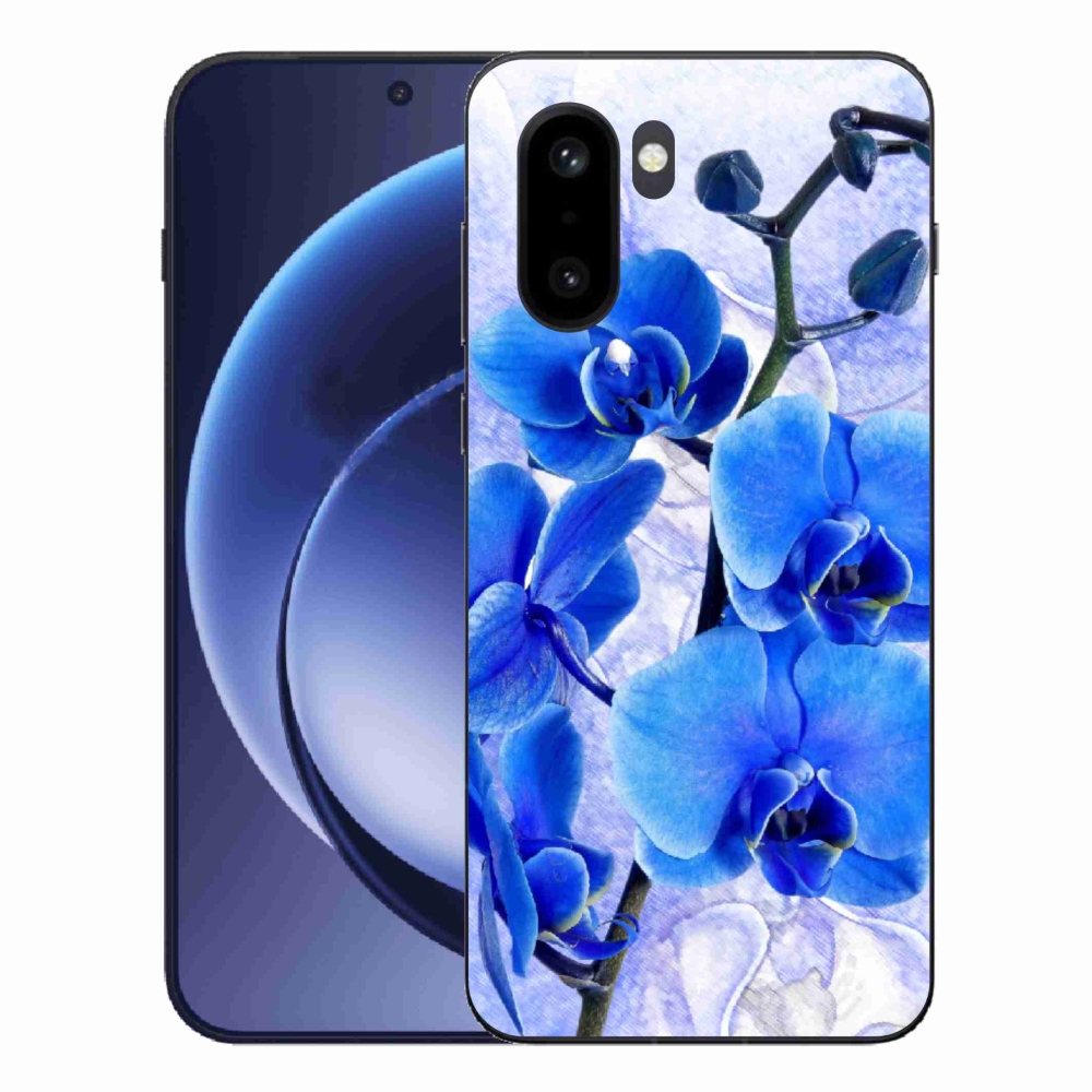 Gélový kryt mmCase na One Plus 15R - modré kvety