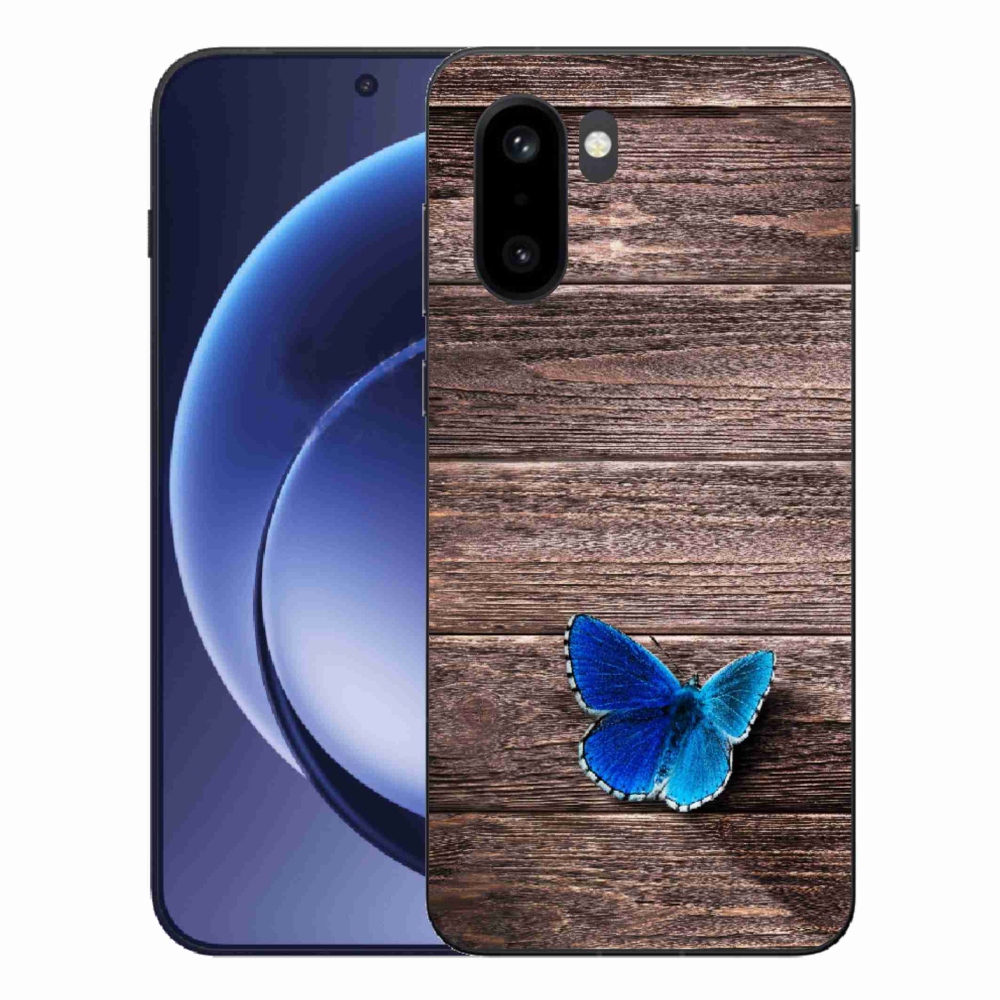 Gélový kryt mmCase na One Plus 15R - modrý motýľ 1