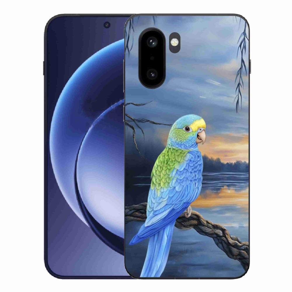 Gélový kryt mmCase na One Plus 15R - modrý papagáj