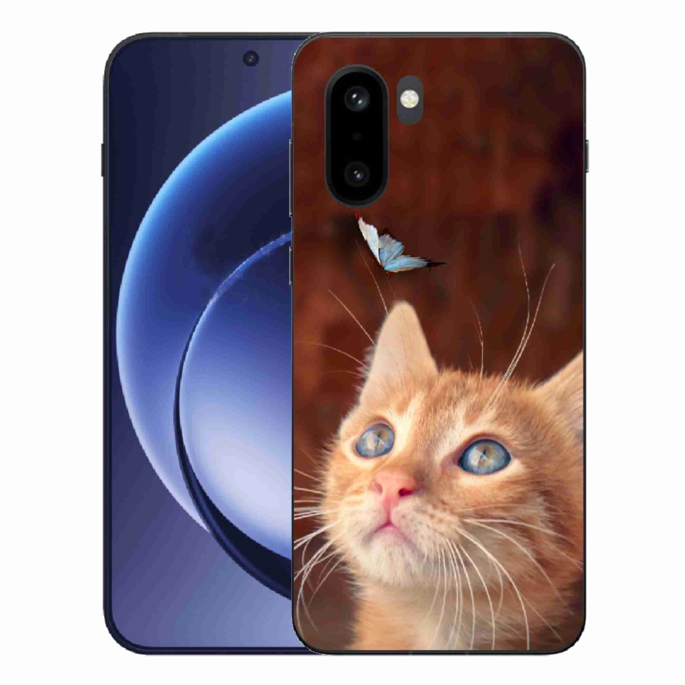 Gélový kryt mmCase na One Plus 15R - motýľ a mačiatko