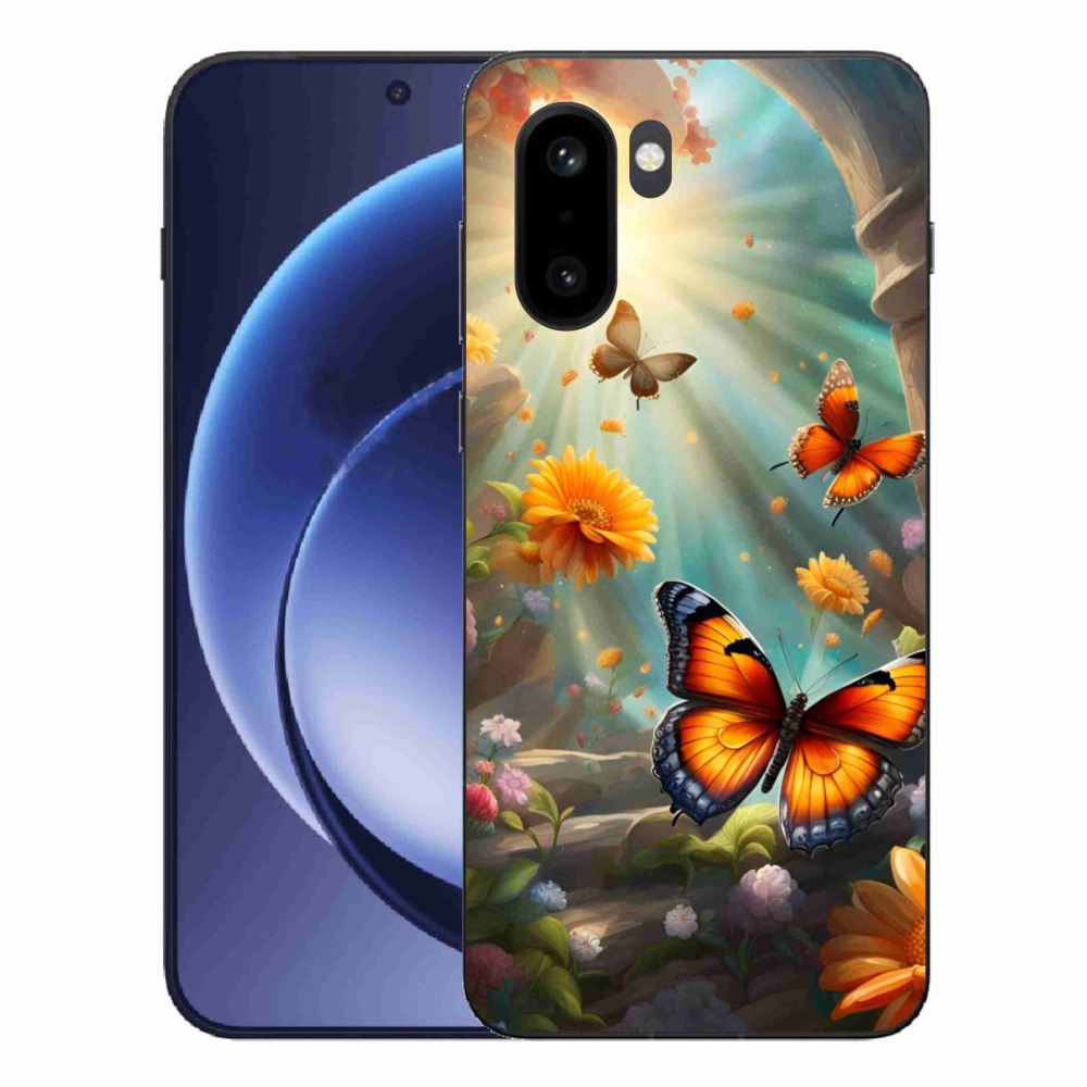 Gélový kryt mmCase na One Plus 15R - motýlia záhrada 2