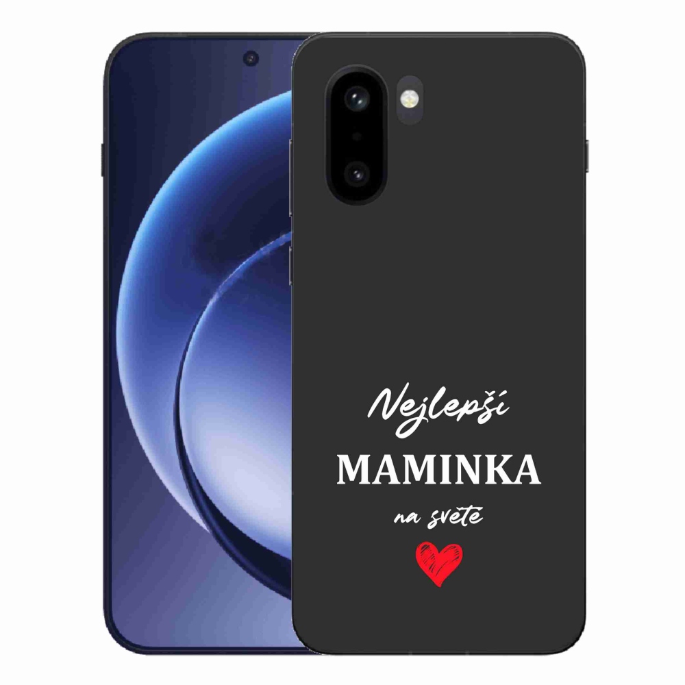 Gélový kryt mmCase na One Plus 15R - najlepšia mamička 1 čierne pozadie