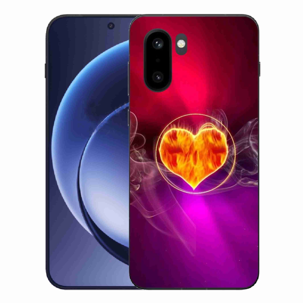 Gélový kryt mmCase na One Plus 15R - ohnivé srdce