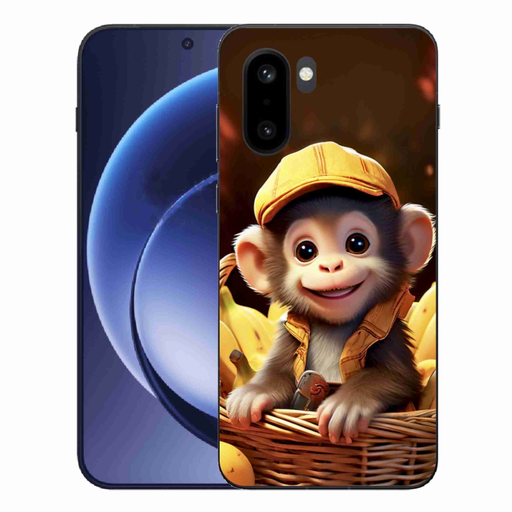 Gélový kryt mmCase na One Plus 15R - opice v košíku