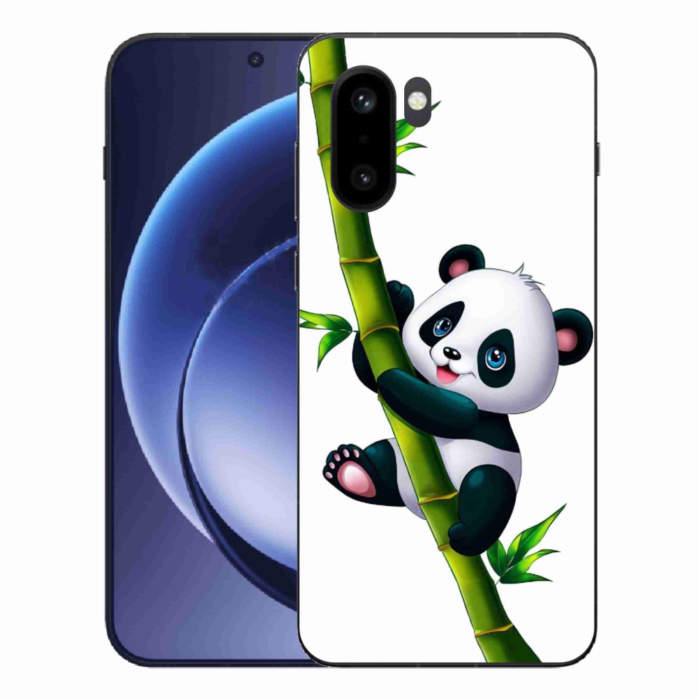 Gélový kryt mmCase na One Plus 15R - panda na bambuse