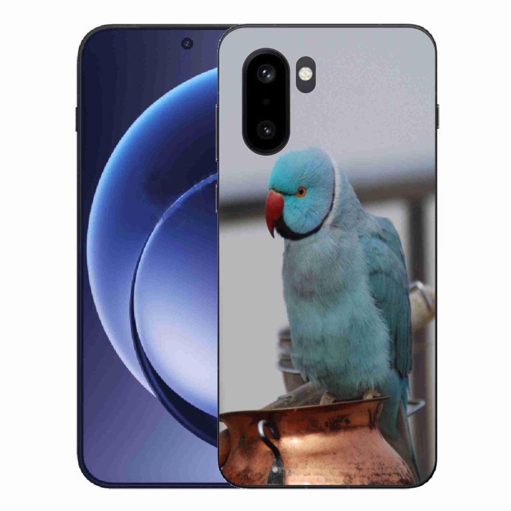 Gélový kryt mmCase na One Plus 15R - papagáj Alexandr modrý