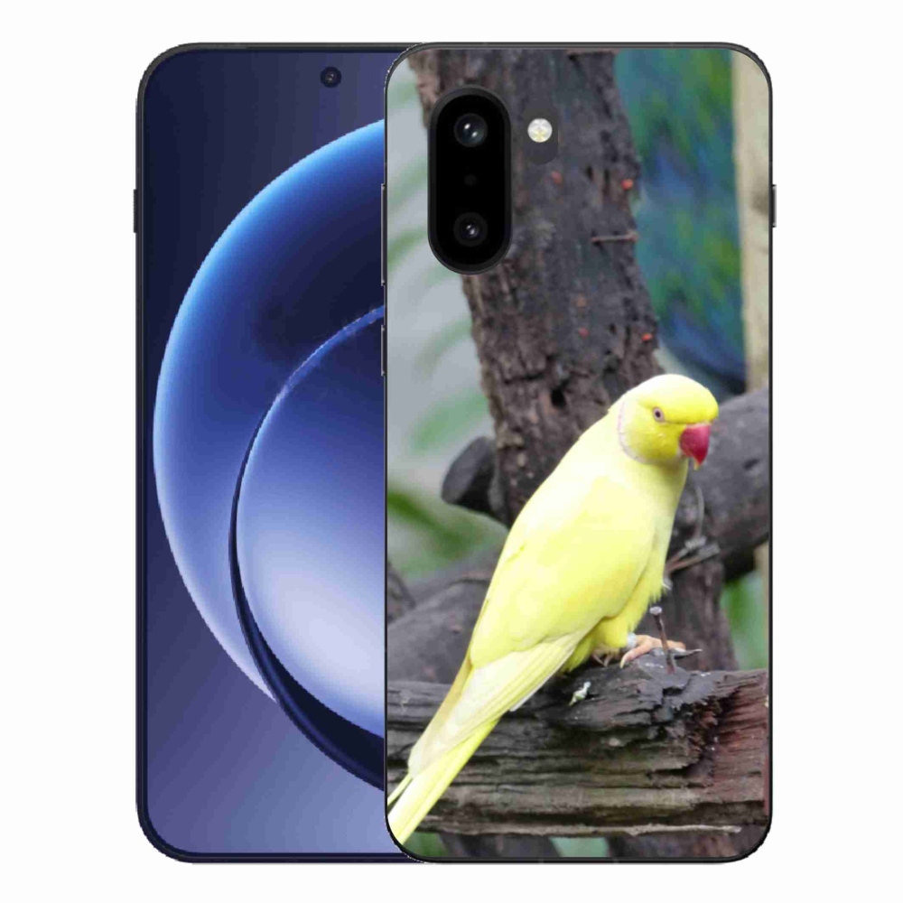 Gélový kryt mmCase na One Plus 15R - papagáj alexander žltý