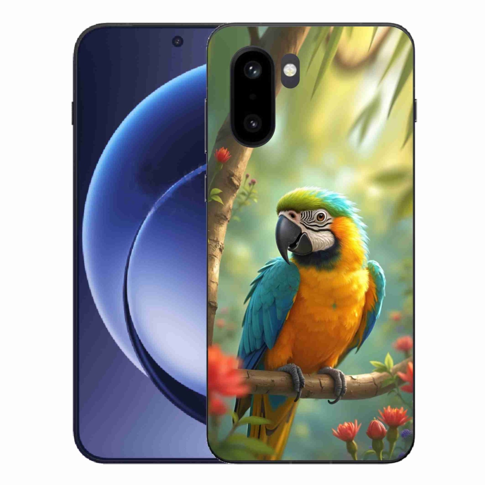 Gélový kryt mmCase na One Plus 15R - papagáj ara modrožltá