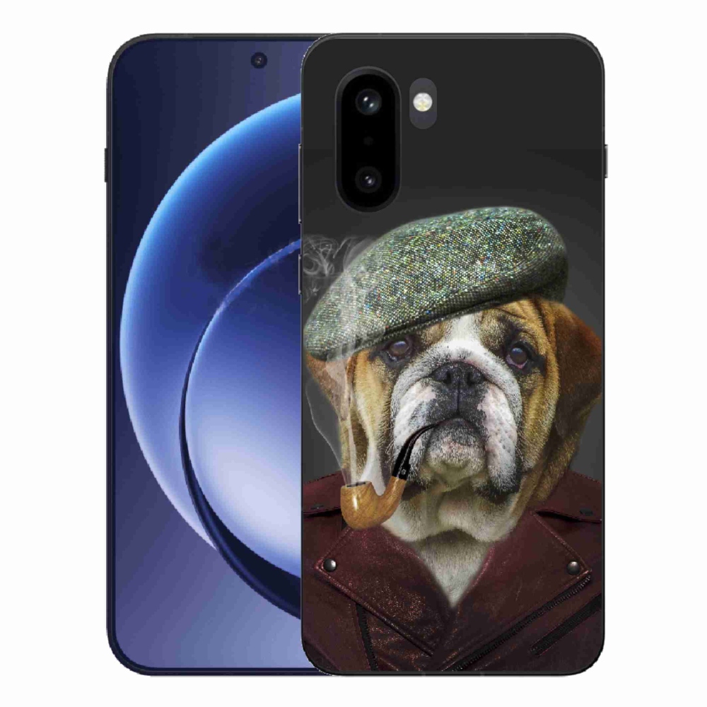 Gélový kryt mmCase na One Plus 15R - pes s fajkou