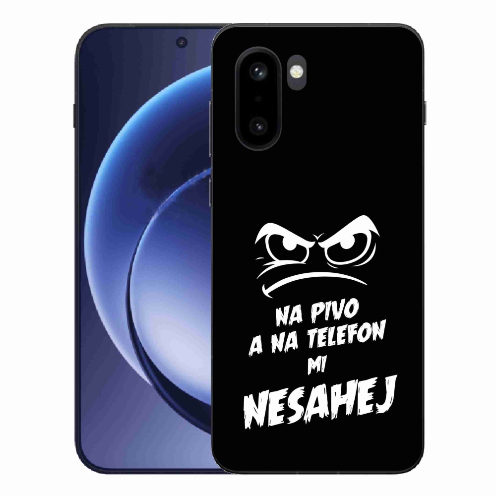 Gélový kryt mmCase na One Plus 15R - pivný motív 2 čierne pozadie