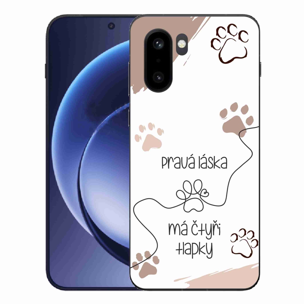 Gélový kryt mmCase na One Plus 15R - psí motív 1 biele pozadie