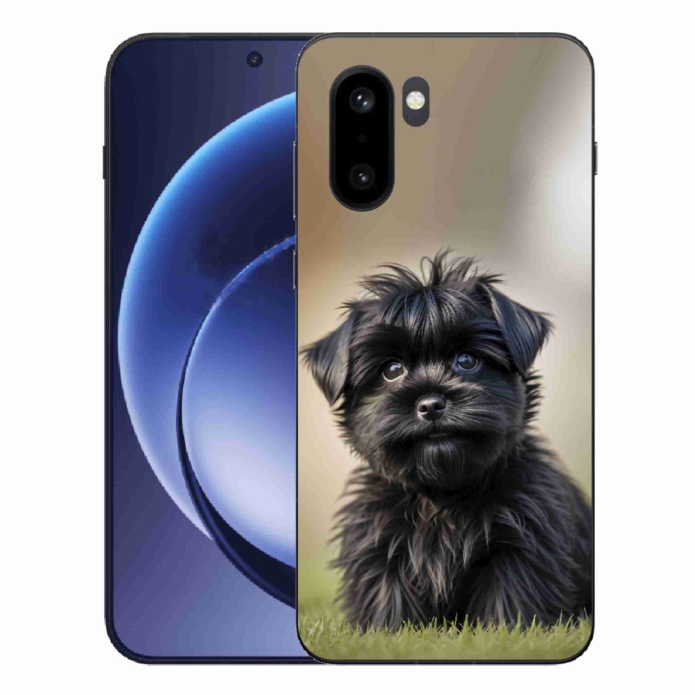 Gélový kryt mmCase na One Plus 15R - roztomilý čierny psík