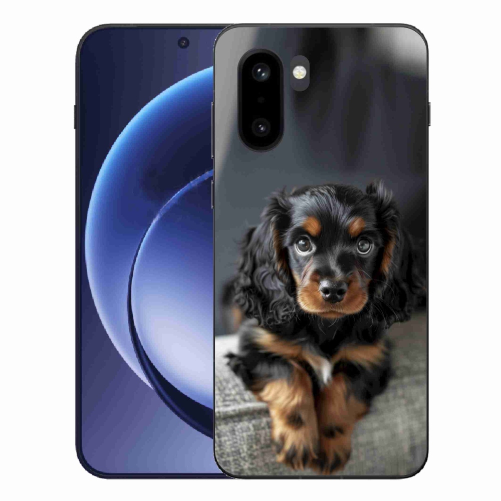 Gélový kryt mmCase na One Plus 15R - roztomilý dlhosrstý jazvečík