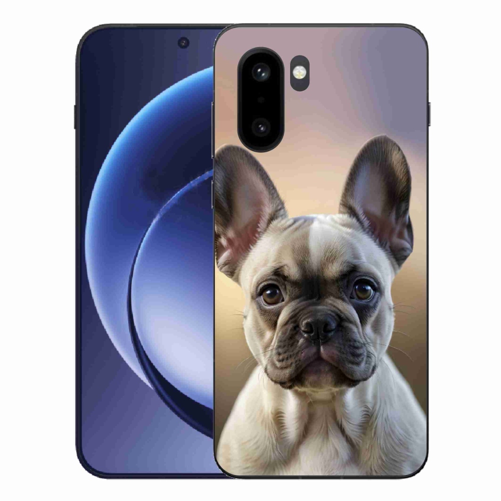 Gélový kryt mmCase na One Plus 15R - roztomilý francúzsky buldoček