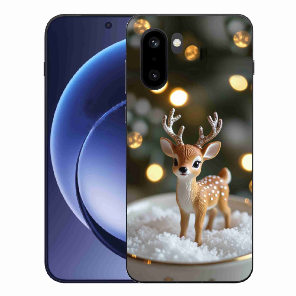 Gélový kryt mmCase na One Plus 15R - roztomilý vianočný jeleň