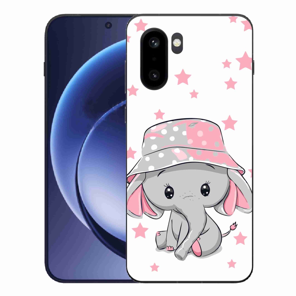Gélový kryt mmCase na One Plus 15R - ružový slon