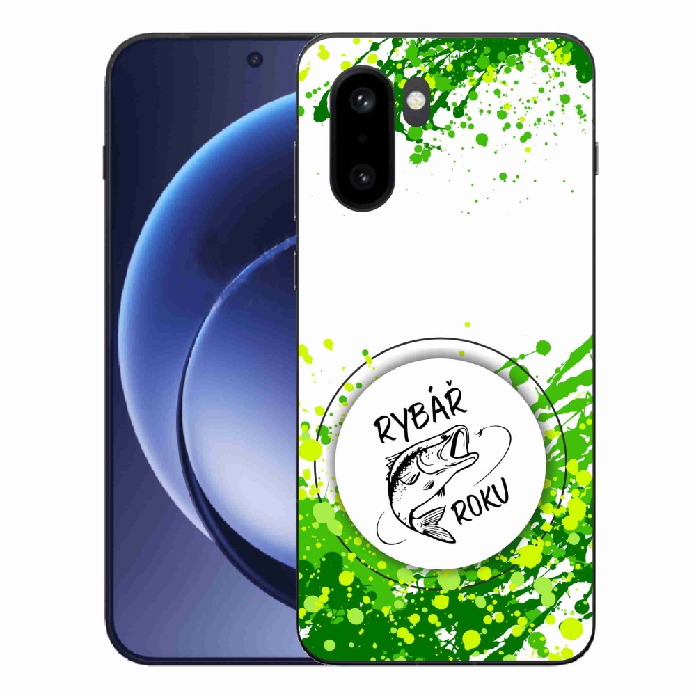 Gélový kryt mmCase na One Plus 15R - rybár roka biele pozadie