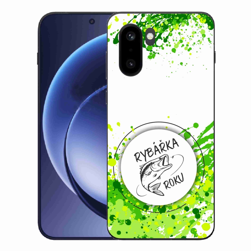 Gélový kryt mmCase na One Plus 15R - rybárka roku biele pozadie