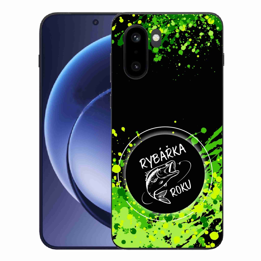 Gélový kryt mmCase na One Plus 15R - rybárka roka čierne pozadie