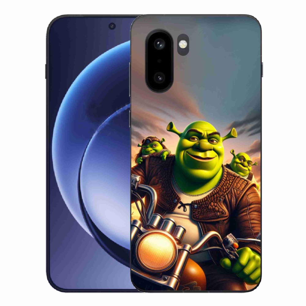 Gélový kryt mmCase na One Plus 15R - shrek na motorke