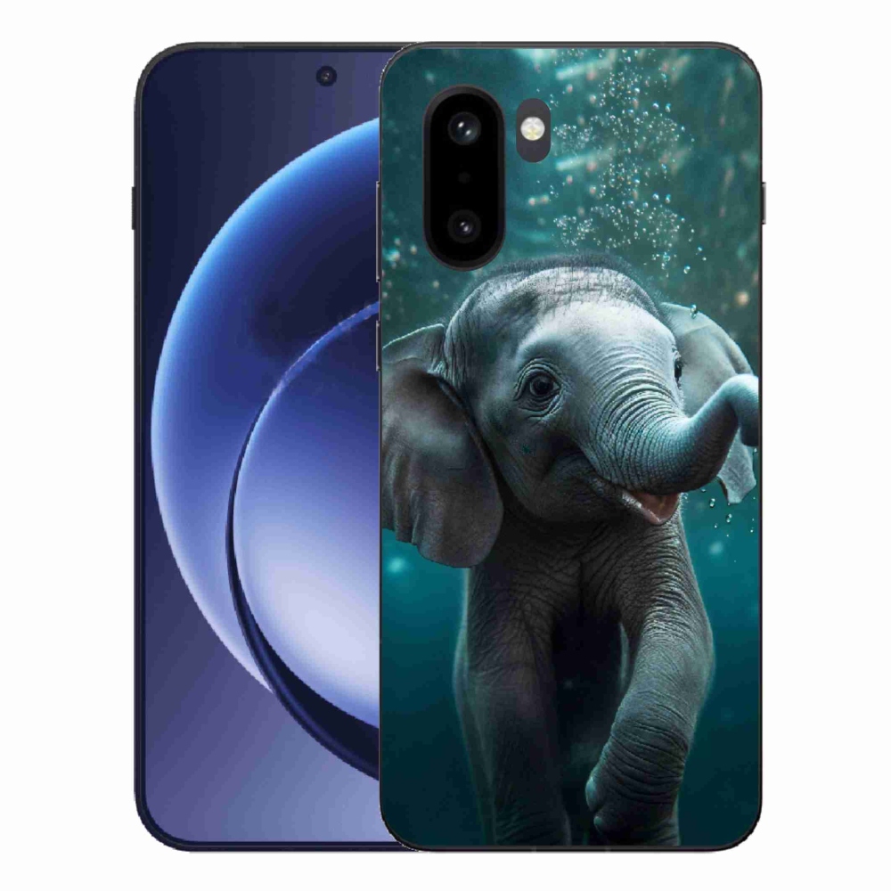 Gélový kryt mmCase na One Plus 15R - sloník pod vodou