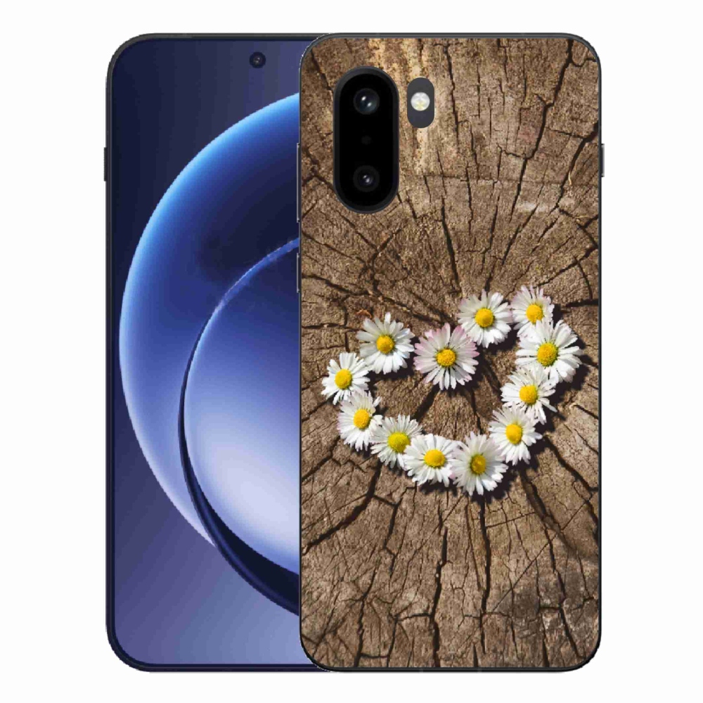 Gélový kryt mmCase na One Plus 15R - srdce z margaréty